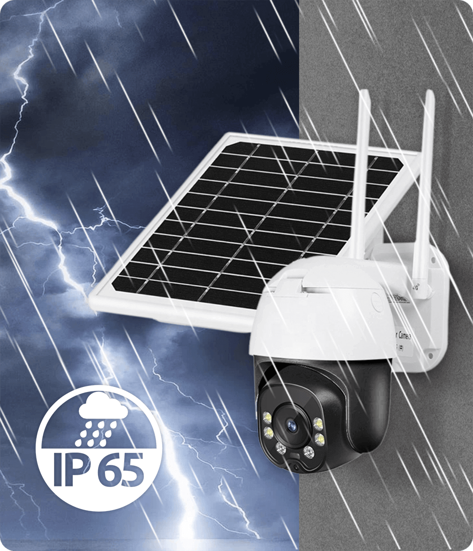 Cámara de Vigilancia Solar Inalámbrica Inteligente SolGuard™ (PROMOCIÓN SOLO HOY)