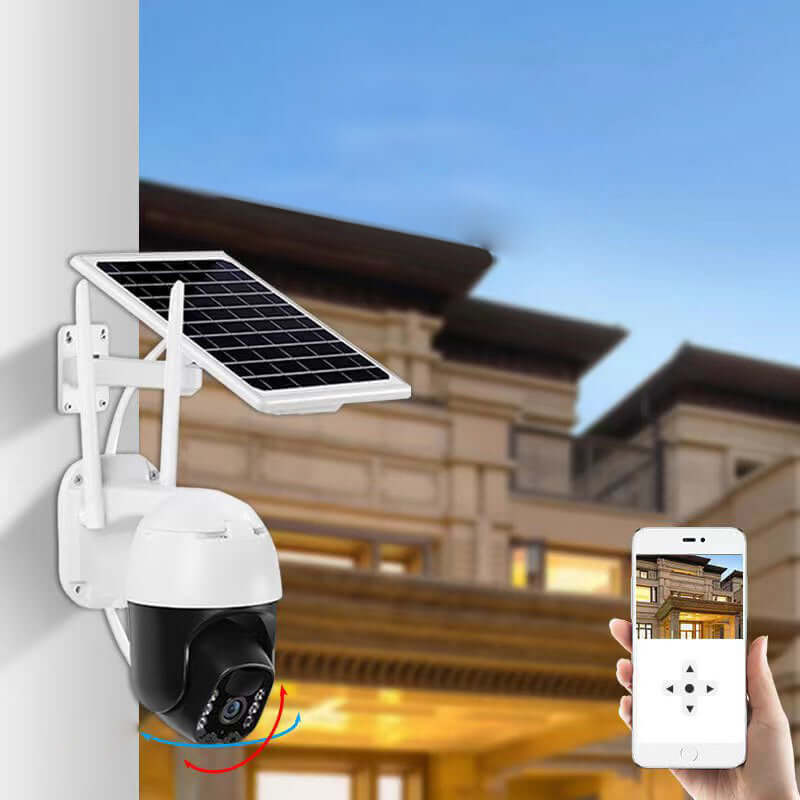 Cámara de Vigilancia Solar Inalámbrica Inteligente SolGuard™ (PROMOCIÓN SOLO HOY)